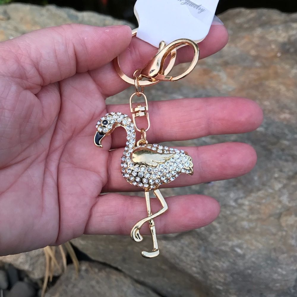 Flamingo Keychain  - Picture 2 of 9